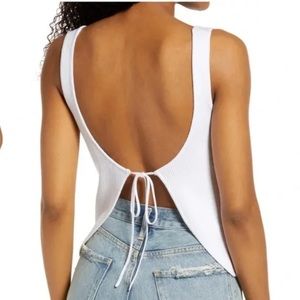 Lulus Open Back Tie Tank Top